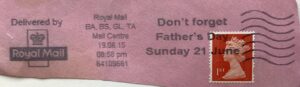 Don't forget Father's Day Sunday 21 June