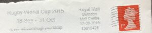 Rugby World Cup 18 Sep - 31 Oct 2015 royalmail.comrugbyworldcup