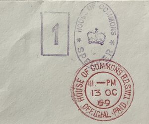House of Commons BO  SW1  Official Paid